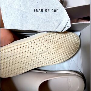 Size 38 Fear Of God slip ins.